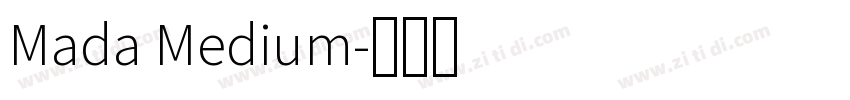 Mada Medium字体转换